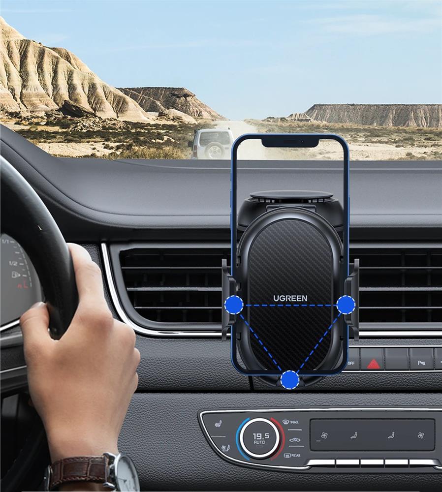 Smartphone Holder Ugreen Car Cup Phone Holder მობილურის დამჭერი UGREEN  LP405 (20473) Waterfall-Shaped Suction Cup