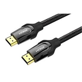 HDMI კაბელი VENTION VAA-B05-B800 Nylon Braided HDMI Cable 8M Black Metal Type