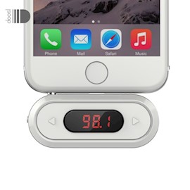 FM მოდულატორი ტელეფონისთვის Doosl FM Transmitter Hands-free Calling Wireless Audio Radio Transmitter Adapter 3.5mm Jack for iPhone IOS Android Car Spearker