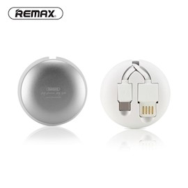 Usb კაბელი Remax Cutebaby Retractable Data Cable 2 in 1 for Micro USB and Lightning RC-099t 1M
