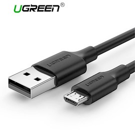 USB კაბელი UGREEN  US289 (60136) 2.0 A to Micro USB Cable Nickel Plating 1m (Black)