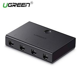 USB გამანაწილებელი UGREEN 30346 USB 2.0 Sharing Switch 4x1 (Black)