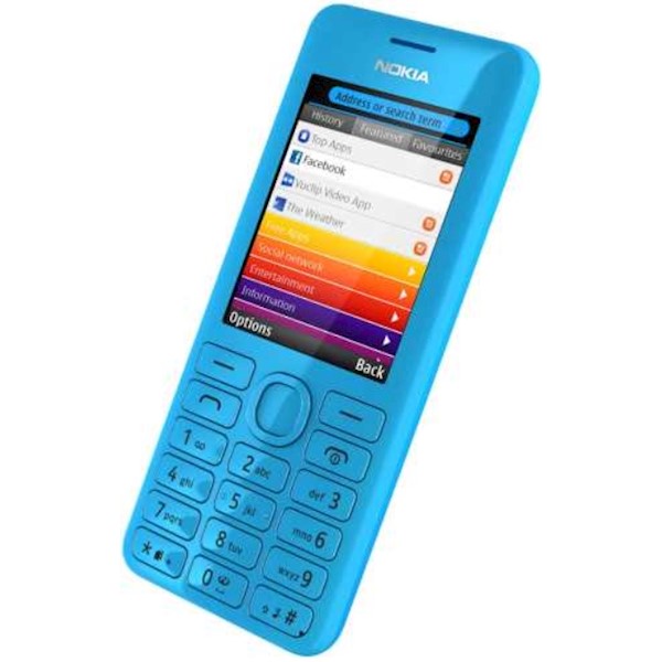 Nokia 206 Dual SIM Mobile Phones CYAN 0022S08 0022S08 Nokia