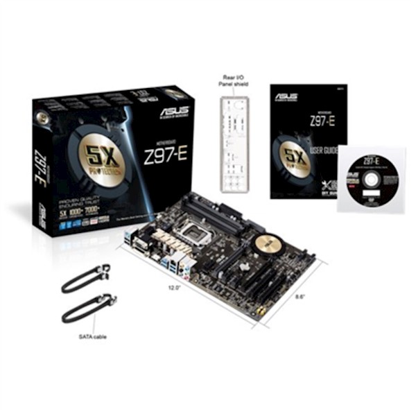 ASUS Z97E Intel Z97 / 4 DIMM, Max. 32GB, DDR3 3200, Dual channel
