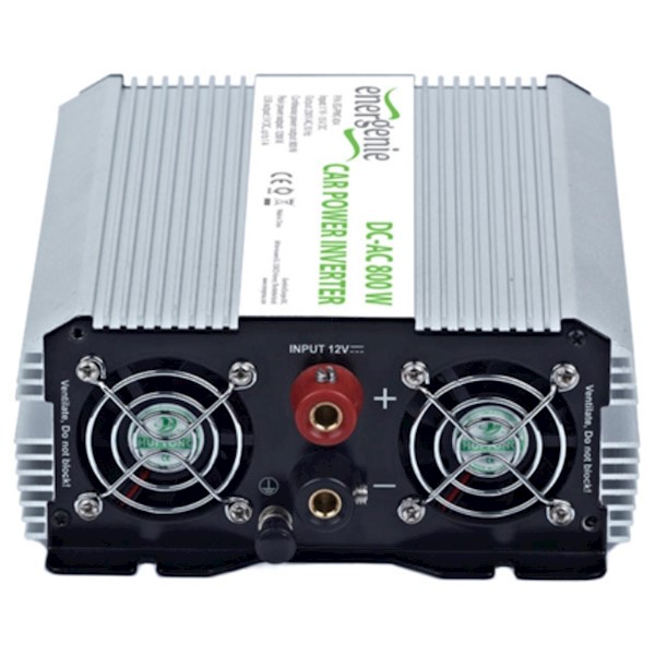 EnerGenie EGPWC034 12 V Car power inverter, 800 W 1535 oz, Aluminium