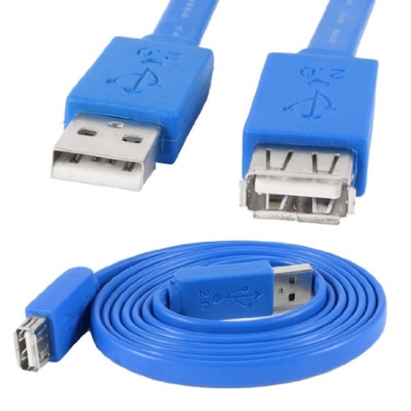 კაბელი FLAT USB EXTENSION CABLE 1.8M 68370 68370 Sipu ქსელის