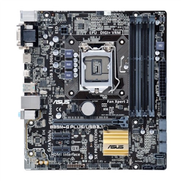 ASUS B85M-G PLUS/USB 3.1 / Intel B85 / 4 DIMM, Max. 32 GB, DDR3 1600 ...