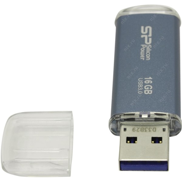 USB ფლეშ მეხსიერება Silicon Power Pendrive M01 UFD USB 3.0 16GB Blue ...