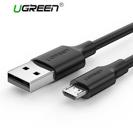 USB კაბელი UGREEN US289 (60137) 1.5m usb 2.0 male to micro usb data cable black