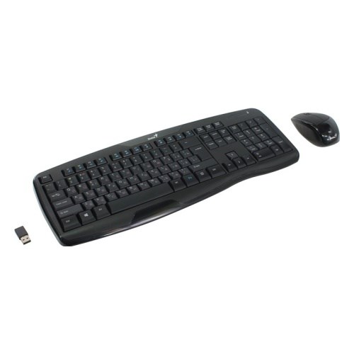 მაუსიკლავიატურა Genius Wireless Mouse Keyboard Set Kb 8000x Usb Black Ru 24ghz 2232