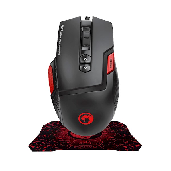 მაუსი და პადი MARVO M355+G1 WIRED GAMING MOUSE AND MOUSE PAD COMBO