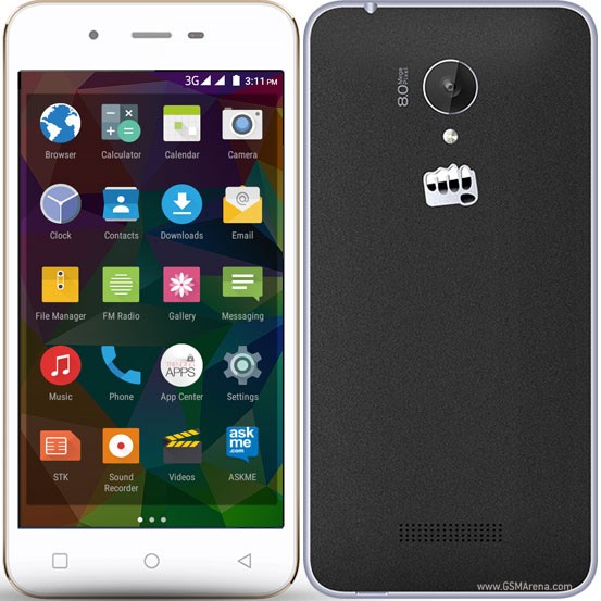 მობილური ტელეფონი Micromax Canvas Spark Q380 Grey/Gold მობილური ტელეფონი Micromax Canvas Spark Q380 Grey/Gold