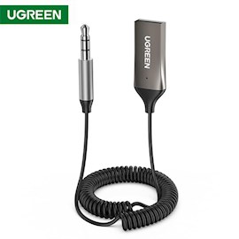 აუდიო ადაპტერი UGREEN CM309 (70601) USB to Aux Car Bluetooth 5.0 Receiver Audio Adapter Black