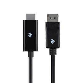 ვიდეო კაბელი 2E Cable 2Е Displayport - HDMI (AM/AM) black 1.8m