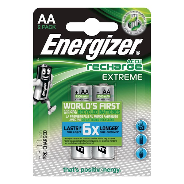 ელემენტი Energize Extreme NH15 AA 2300mAh აკუმულატორი, 2ც შეკვრა E300323700, 6886 ელემენტი Energize Extreme NH15 AA 2300mAh აკუმულატორი, 2ც შეკვრა E300323700, 6886
