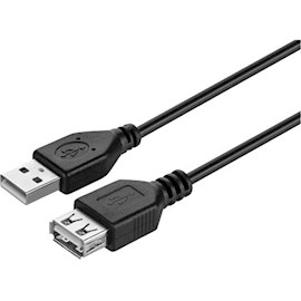 USB კაბელი Date cable USB 2.0 AM / AF 1.8m Kit (KITS-W-005)
