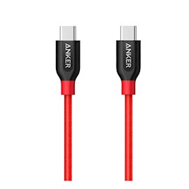 USB კაბელი Anker A8187H91 Powerline+ USB C To USB C Red