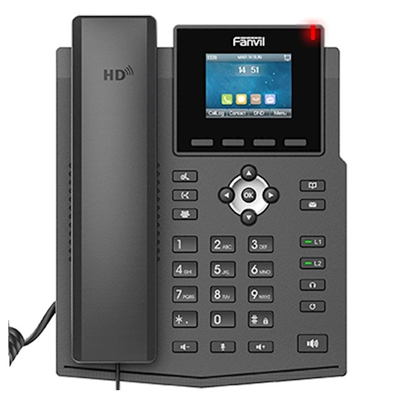 IP ტელეფონი Fanvil X3SP Pro, IP Phone, PoE, 4 SIP, Black