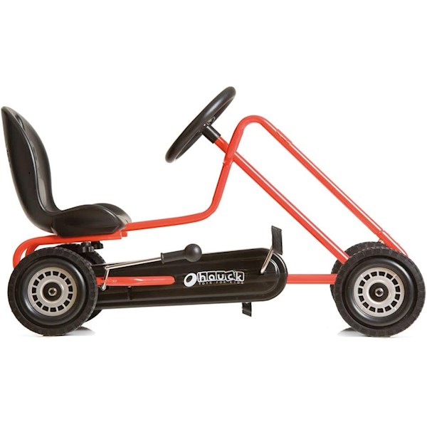 Kart à Pédales Hauck Lightning - Frein à Main, Siège Ajustable - Pour Enfants 4-8 Ans (Vert)