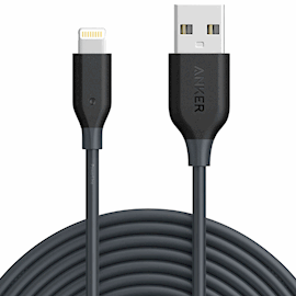 USB კაბელი Anker PowerLine A8113011 USB 2.0 to Micro USB Cable, 1m, Black