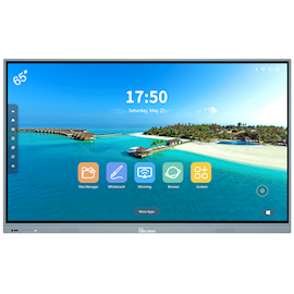 ინტერაქტიული ეკრანი, სმარტ ეკრანი Allscreen DW65HQ982 Q Series, 65”, 4K UHD, Android 11, Smart Board, Silver