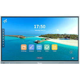 ინტერაქტიული ეკრანი, სმარტ ეკრანი Allscreen DW75HQ982 Q Series, 75”, 4K UHD, Android 11, Smart Board, Silver