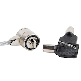 ნოუთბუქის ჩამკეტი Gembird LK-CL-01, Cable Lock For Notebook, Silver