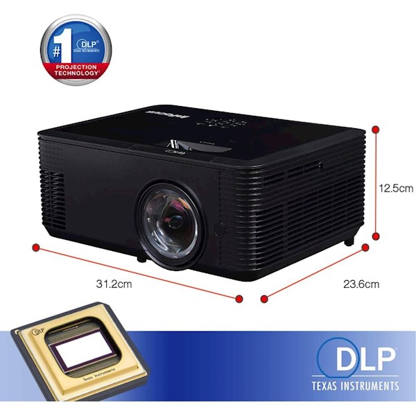პროექტორი InFocus IN138HDST P117, DLP Projector, FHD 1920x1080, 4000lm ...