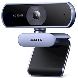 ვებკამერა UGREEN 15728, 2Mp, Built-in Microphone, Webcam, Gray/Black